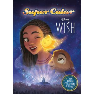 Libro para colorear con pegatinas de Wish, el poder de los deseos