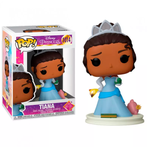 Figura de vinilo Funko Pop! de unos 9 cm. de Tiana, protagonista de la película Tiana y el sapo de Disney.