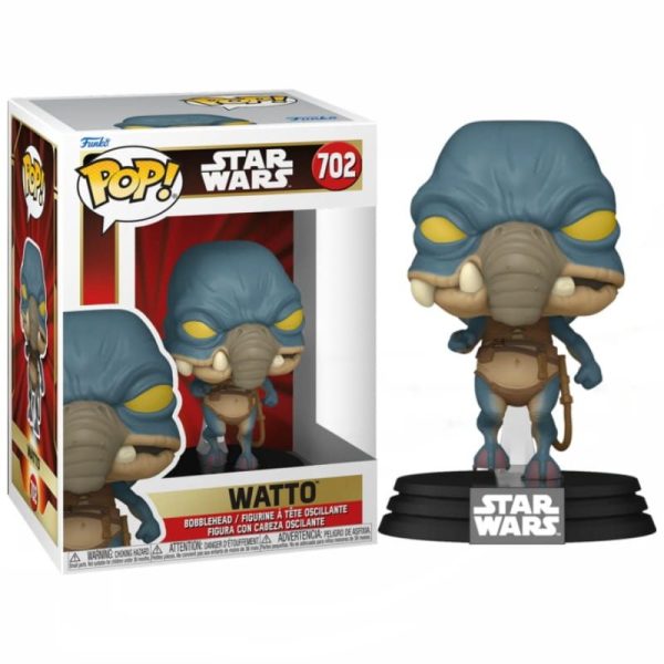 Figura de vinilo Funko Pop! de unos 9 cm. del personaje de Watto, conmemorativa del 25º Aniversario del Episodio I: La amenaza fantasma, del Universo Star Wars.