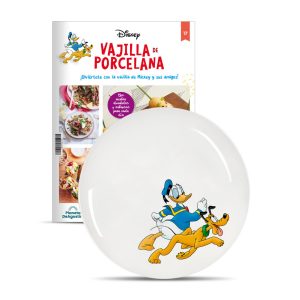 Plato llano de la colección de la vajilla Disney de porcelana de Planeta DeAgostini