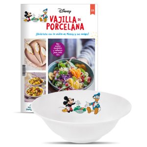 Bol para ensaldas de la colección de la vajilla Disney de porcelana de Planeta DeAgostini