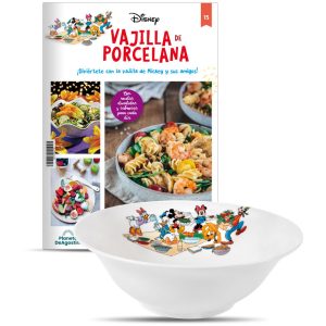 Ensaladera grande, pieza de la vajilla de porcelana de Disney de Planeta DeAgostini