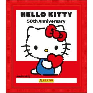 ¿Buscas sobres de cromos de la nueva colección de Panini del 50º Aniversario de Hello Kitty? Aquí los tienes individualmente. ¡Colecciónalos!