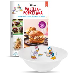 Bol individual para ensaladas, pieza de la vajilla de porcelana de Disney de Planeta DeAgostini