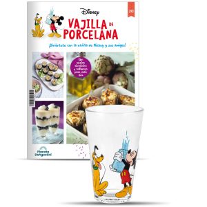 Vaso de cristal, pieza de la vajilla de porcelana de Disney de Planeta DeAgostini