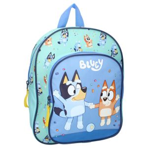 Mochila infantil estampada de Bluey y Bingo con gran bolsillo delantero